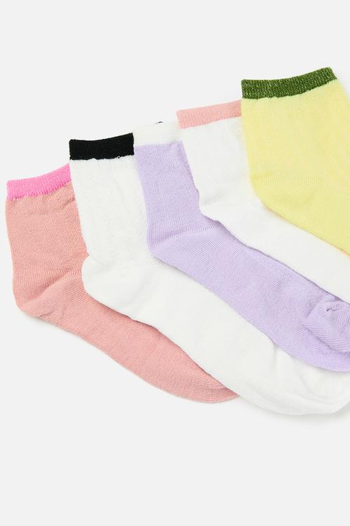 Rib 5 pack socks - multi