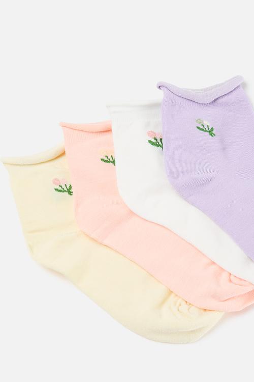Tulip 4 pack socks - multi