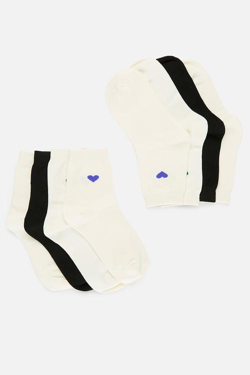 Love 4 pack socks - black/neutral