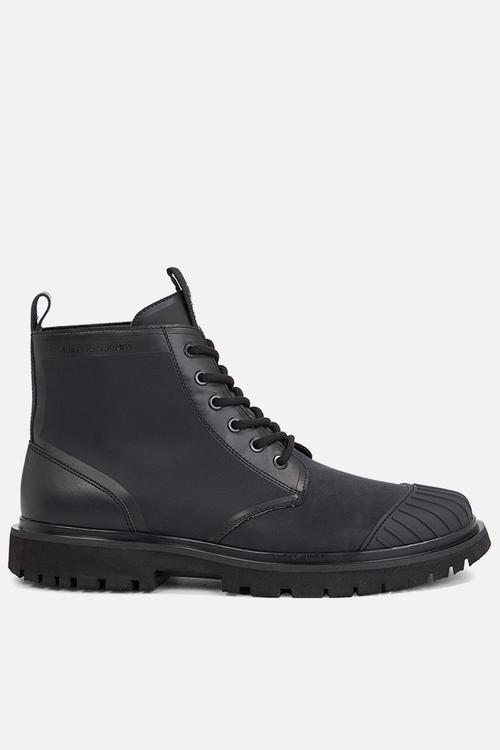 Eva laceup boot mid ny - triple black