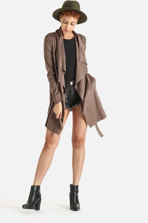 Melanie Faux Suede Jacket