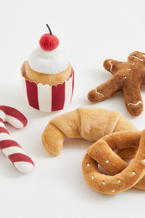 5-pack baked goods soft toys - multi