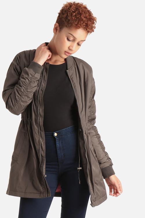 Lisa Longline Bomber Jacket
