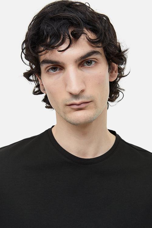 Coolmax® slim fit t-shirt - black