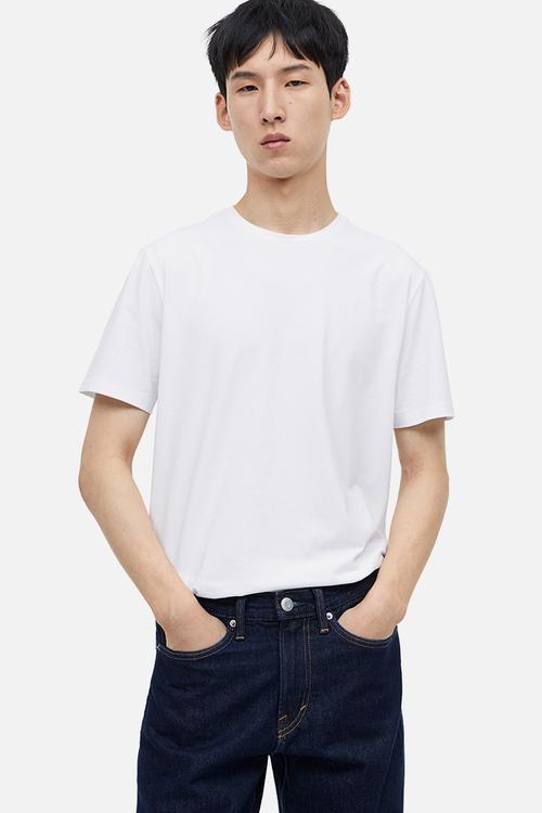 Coolmax® slim fit t-shirt - white