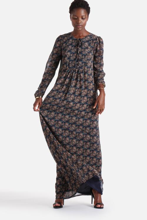Bike Lace Front Maxi Dress