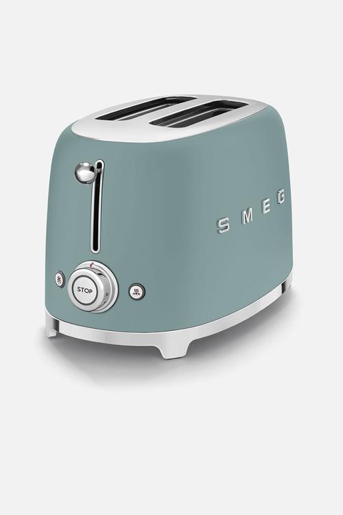 50's Retro Style 2 Slice Toaster - Matt Emerald Green