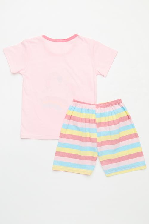 Striped pj set - pink 