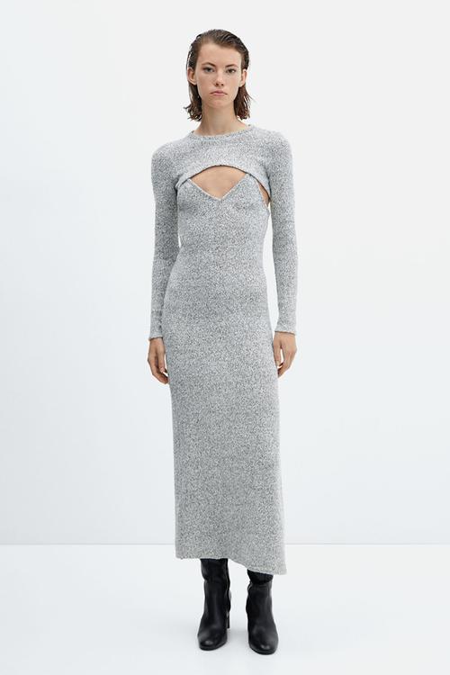 Dress fedra - light/pastel gray