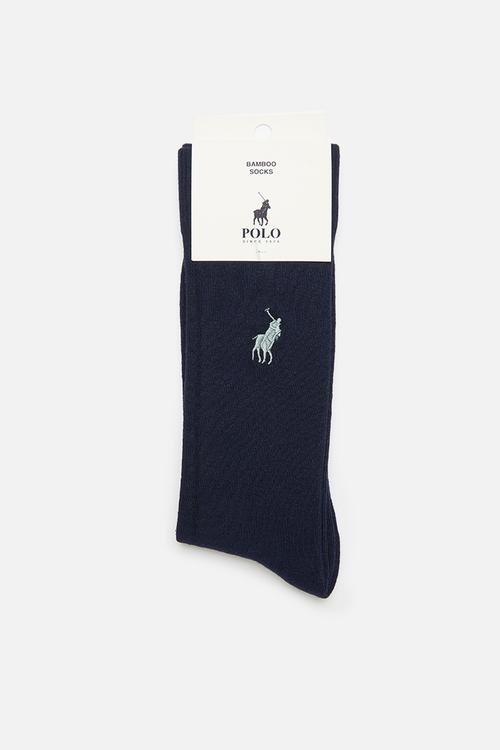 Polo bamboo plain sock - navy