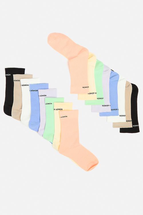 The love of people 8 pack socks - multi
