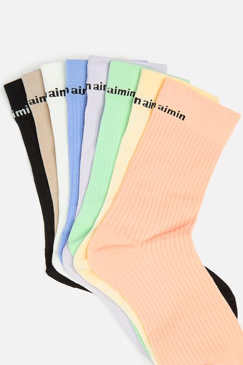The love of people 8 pack socks - multi