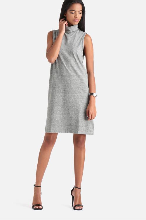 Calling Hi Neck Dress