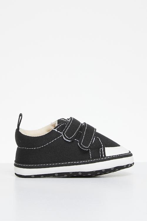 Twin strap sneakers - black