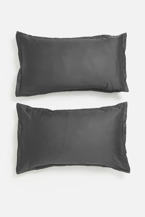 T400 Egyptian cotton oxford pillowcase set - graphite