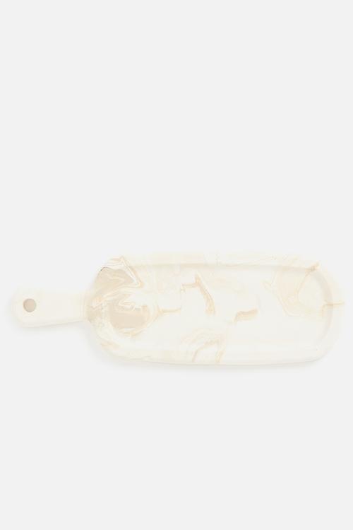 Paddle serving board - natural marble