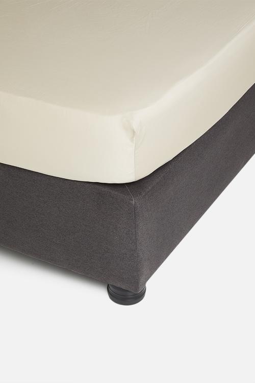 T400 Egyptian cotton fitted sheet - stone 