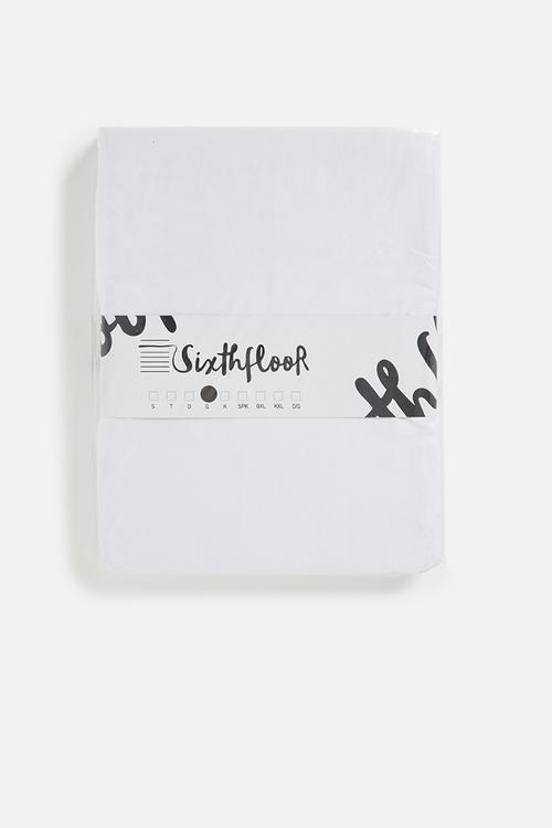 T400 Egyptian cotton fitted sheet - white