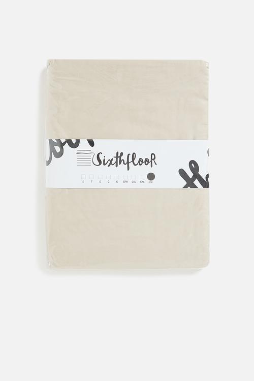 T400 Egyptian cotton flat sheet - stone