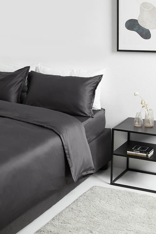 T400 Egyptian cotton oxford duvet cover set - graphite