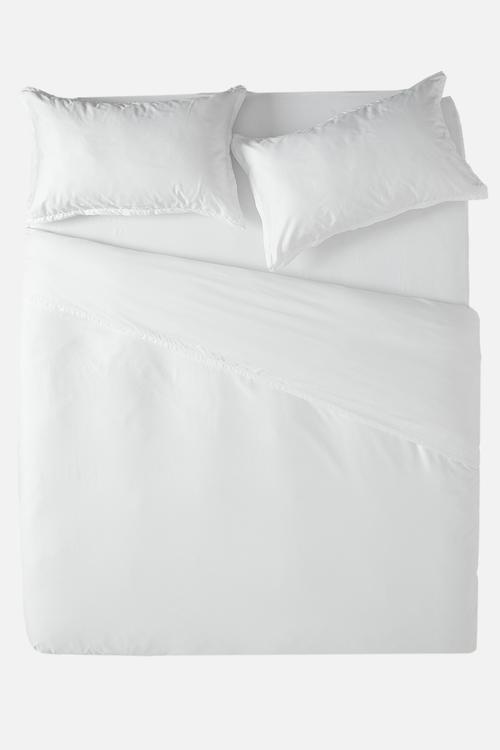 T400 Egyptian cotton oxford duvet cover set - white