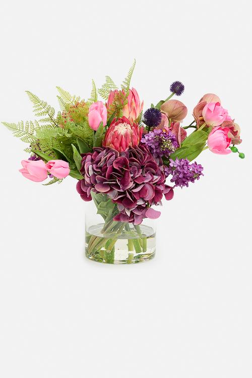 Hydrangea & Protea arrangement - mixed