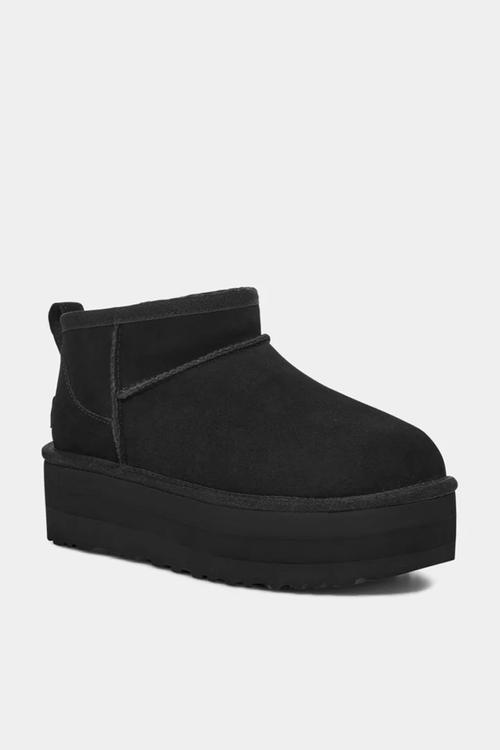 Classic ultra mini platform ugg - black