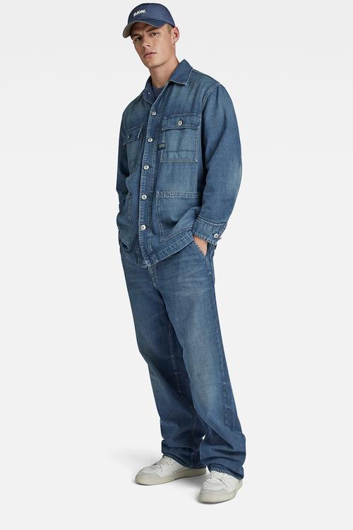 Chore jacket - faded mallard blue