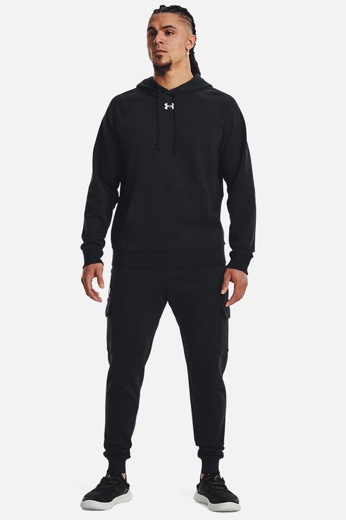 Ua rival fleece cargo jogger - black