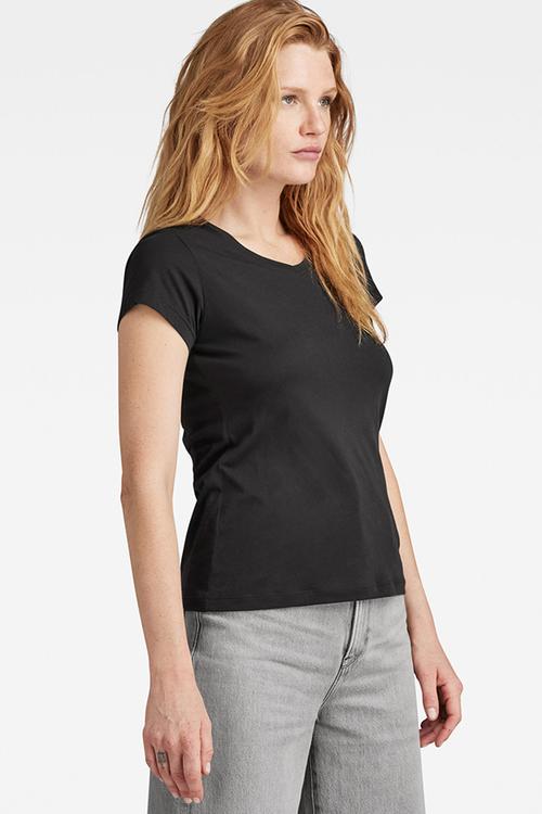 Eyben Slim V-Neck Top 2.0 Wmn - Dk Black