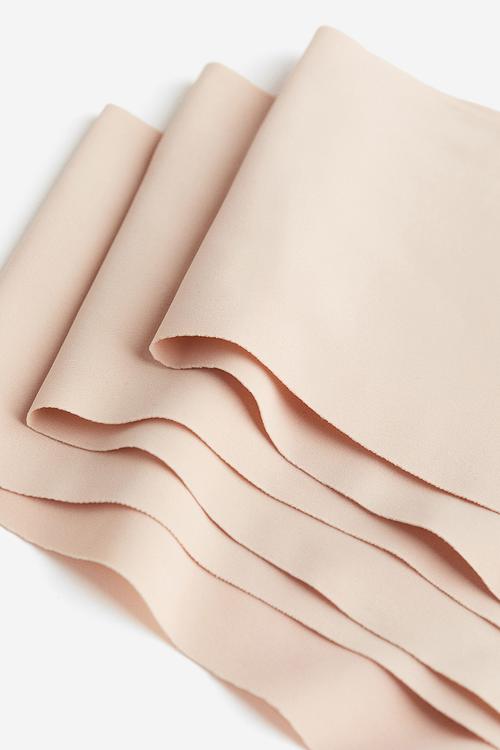3 Pack invisible hipster briefs - beige