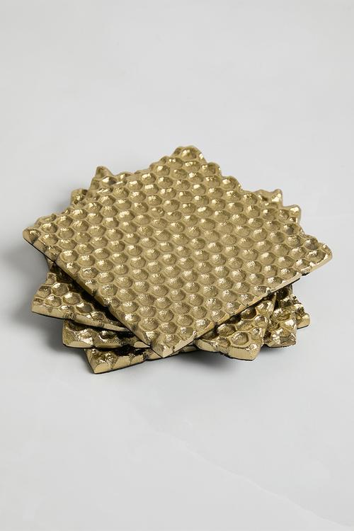 Faelara coaster set of 4- Gold