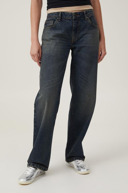 Low Rise Straight Jean - Rust Blue