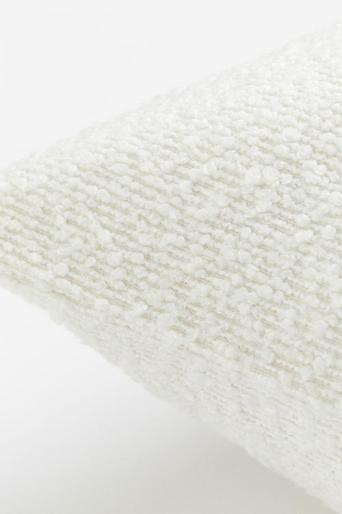 Bouclé cushion cover - white