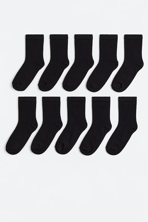 10-pack socks - black