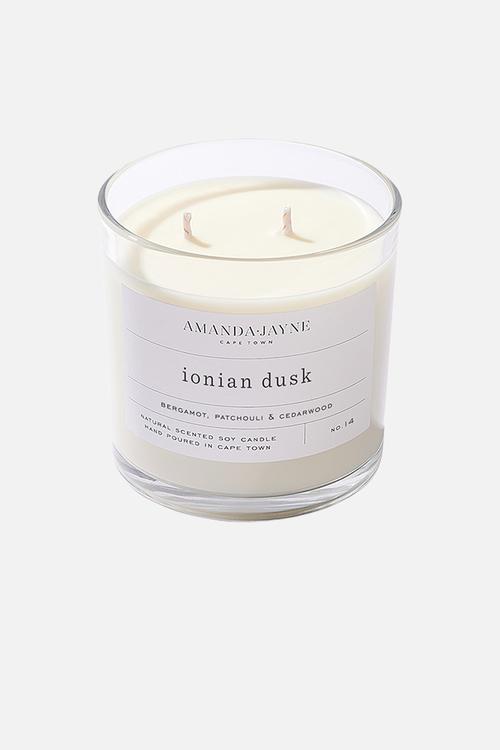 Ionian Dusk Double Wick Soy Candle - natural