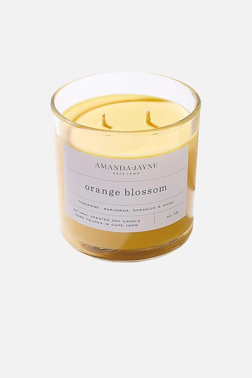 Orange Blossom Double Wick Soy Candle - natural
