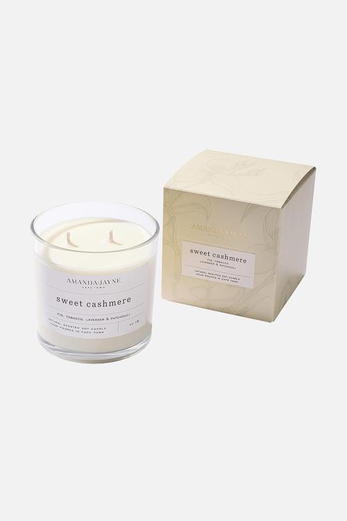 Sweet Cashmere Double Wick Soy Candle - natural 