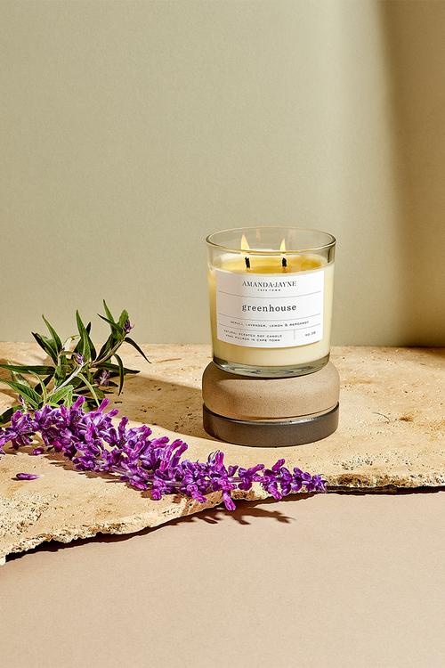 Greenhouse Double Wick Soy Candle - natural