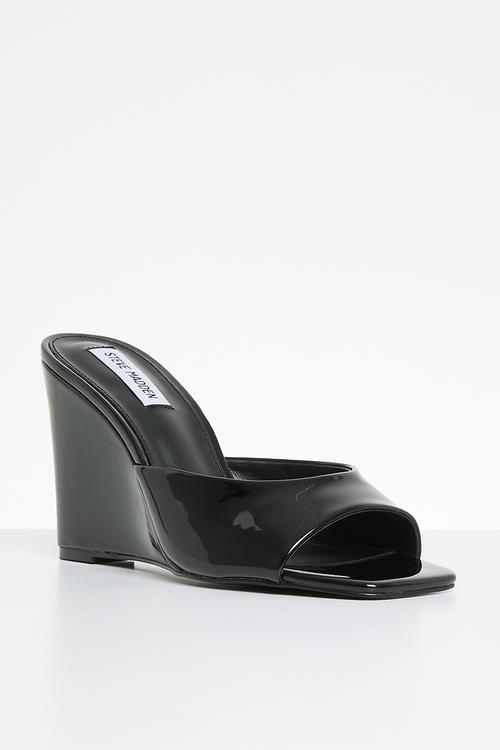 Evoke-r wedge mule - black