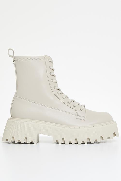Over-ride platform boot - bone
