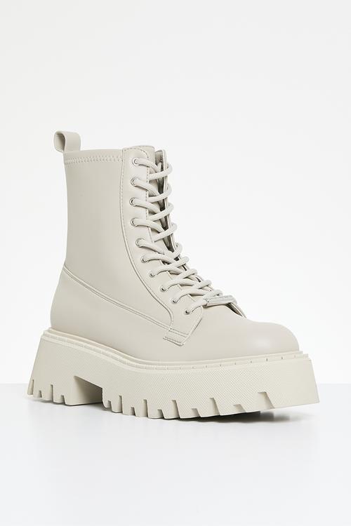 Over-ride platform boot - bone