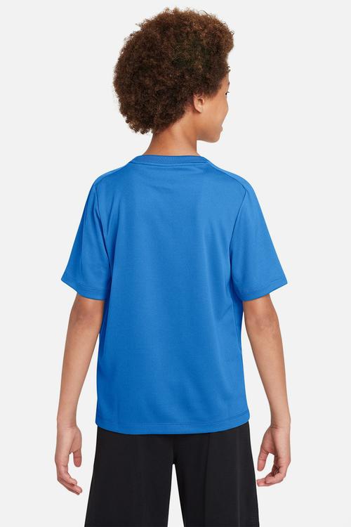 B nk df multi ss top - lt photo blue/white