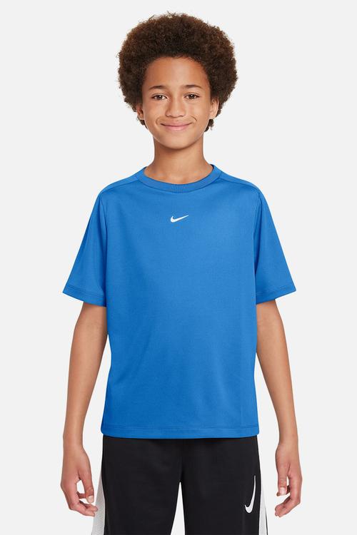 B nk df multi ss top - lt photo blue/white