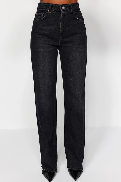 Wide Leg Jeans - Black