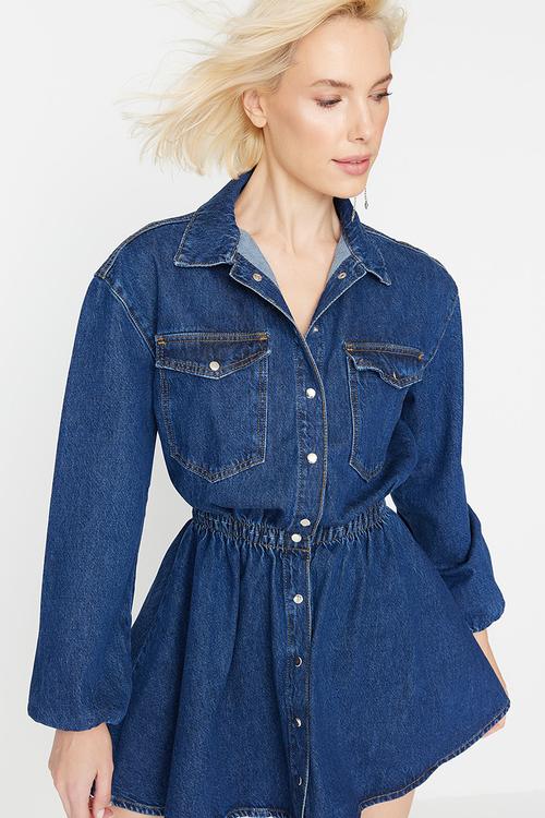 Elegant Dress - Navy Blue