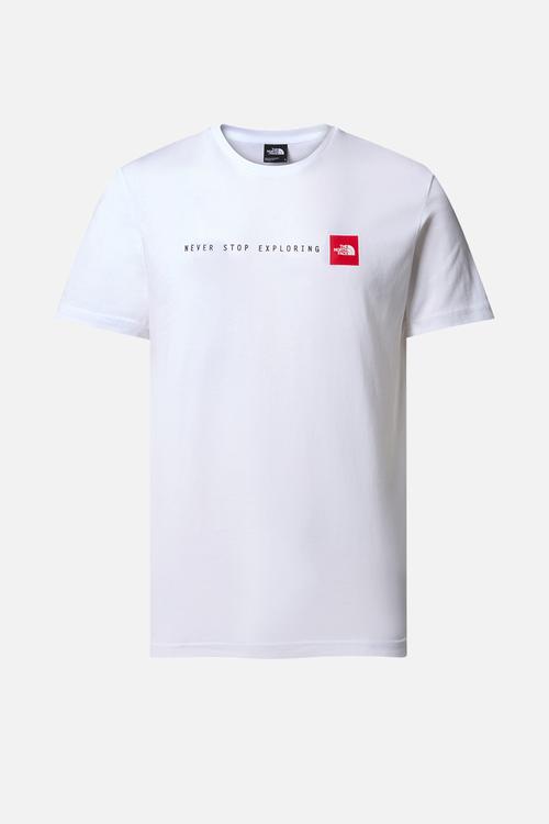 M short sleeve never stop exploring tee - tnf white (fn4)