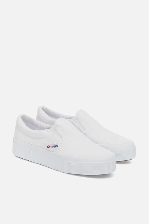 2740 platform slip on platform - 901 white