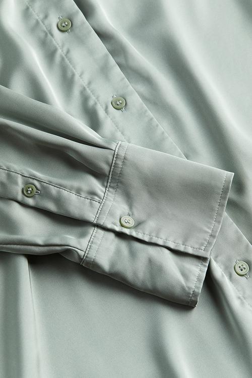 V-neck blouse - green
