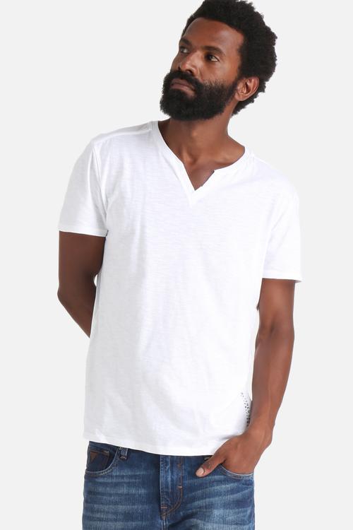 Injected Slub Split Tee